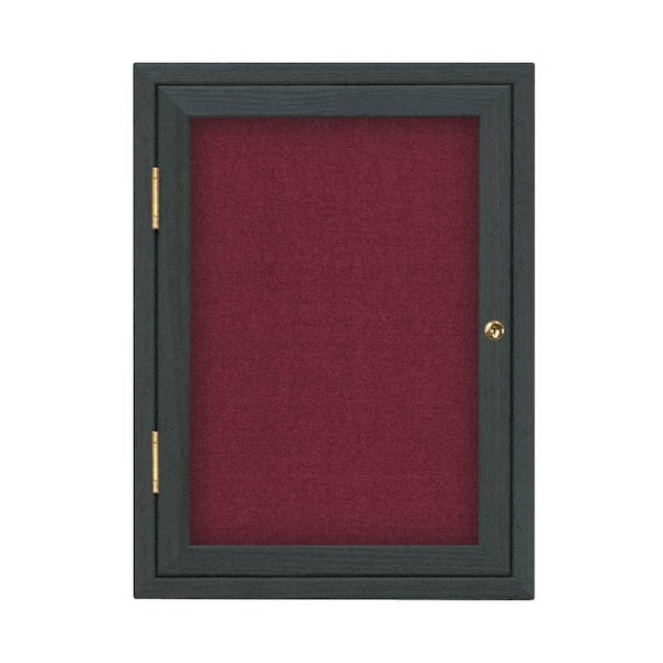 Sliding Glass Door Radius Letterboard, 72"x48", Black/Licorice Vinyl